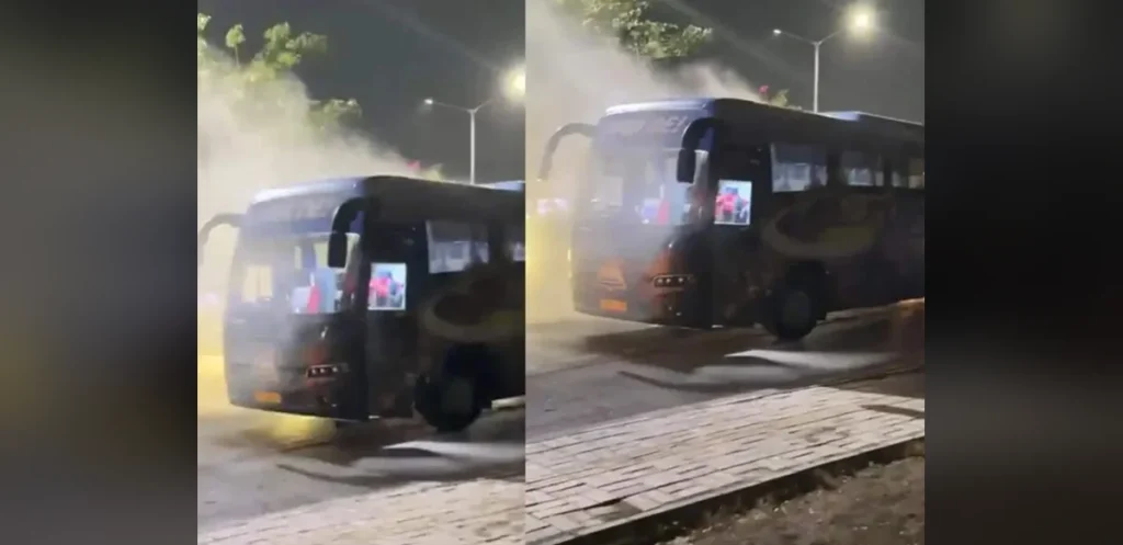 Gujarat Titans Bus Faces Electrical Fault After IPL Final Defeat
