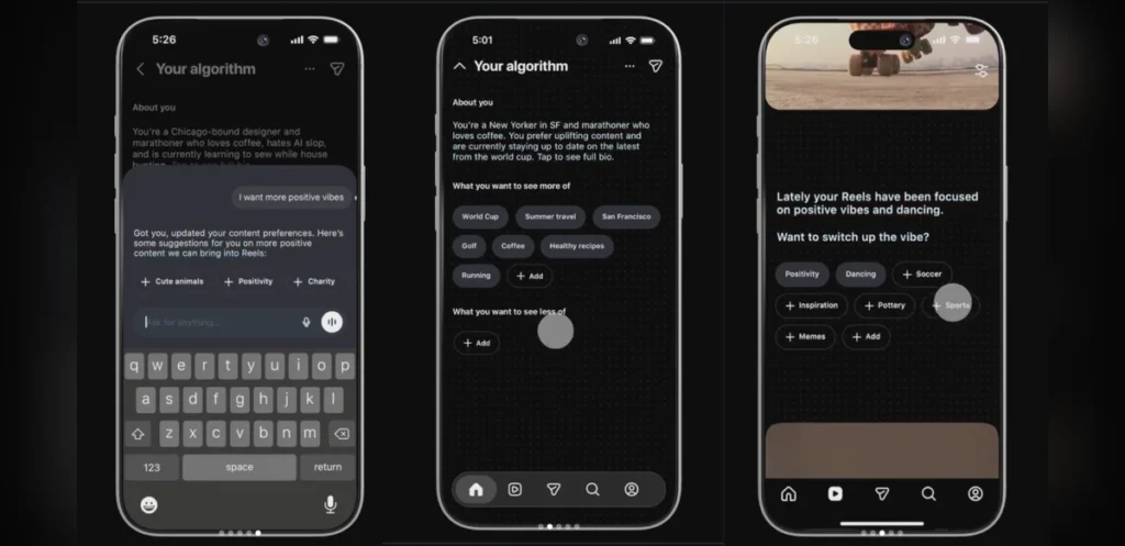 Instagram Experiments with Enhanced User Controls for Algorithm Settings