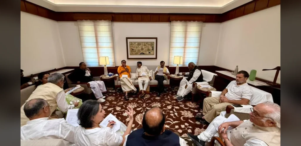 INDIA Alliance Faces Tense Talks as DMK Skips Meeting and Allies Voice Concerns