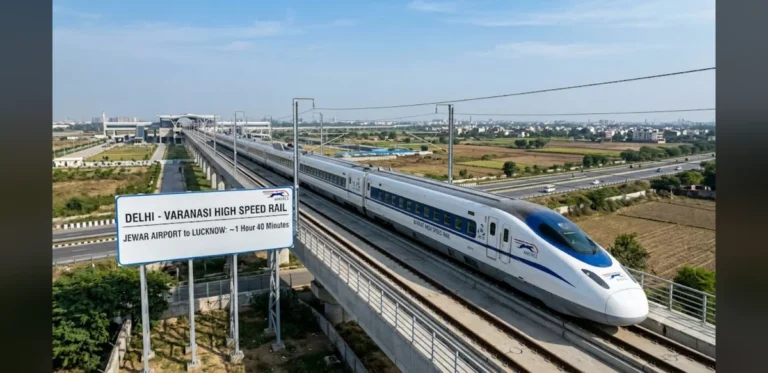 Delhi-Varanasi High-Speed Rail to Shorten Jewar-Lucknow Trip to 100 Minutes