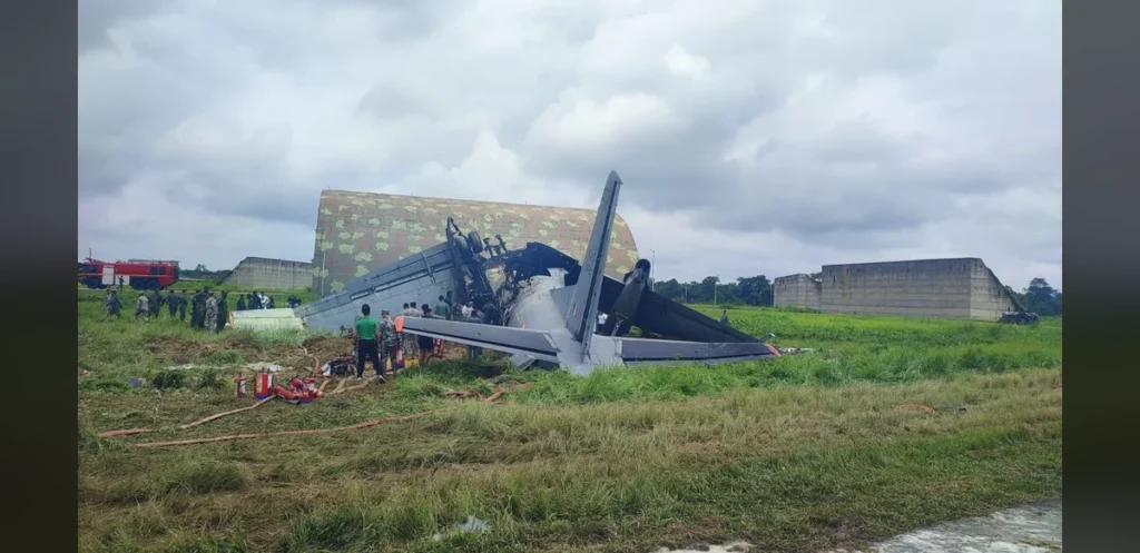 IAF AN-32 aircraft crashes at Jorhat airbase in Assam after catching fire