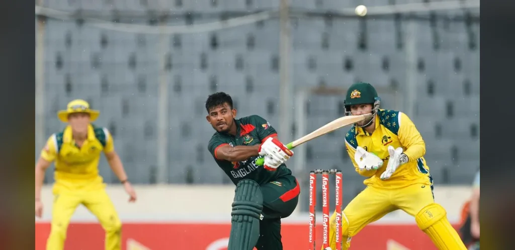 Mosaddek Hossain Hits Career-High 86 as Bangladesh Post 284-8 Against Australia