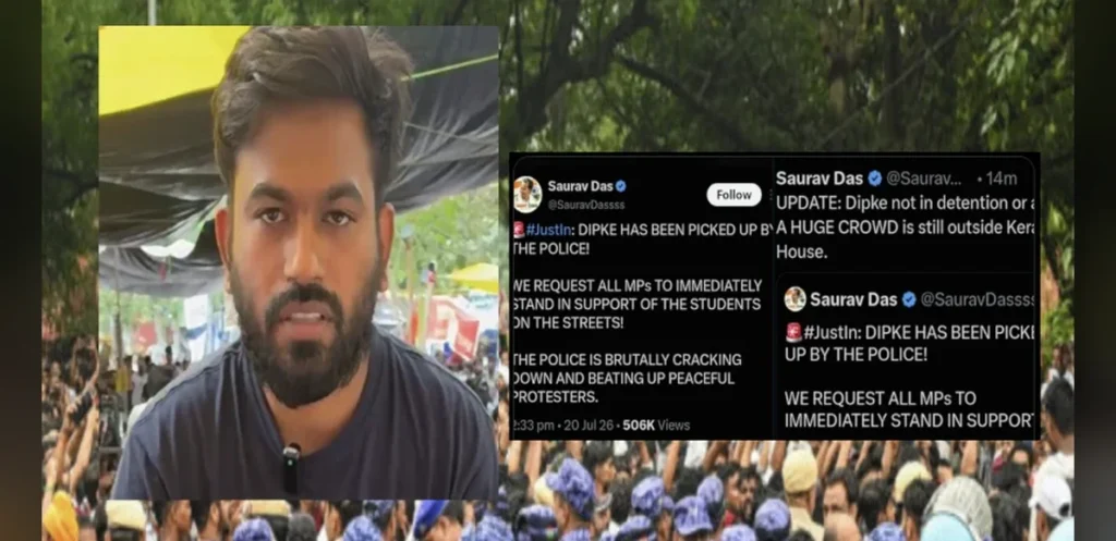 Clashes Mark Parliament March by Cockroach Janta Party Amid Disputed Negotiation Claims