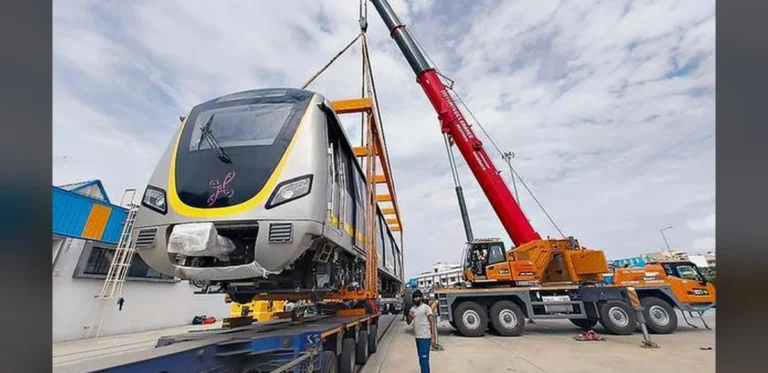 Final Trainset for Bengaluru Yellow Line Delivered to Improve Service Frequency