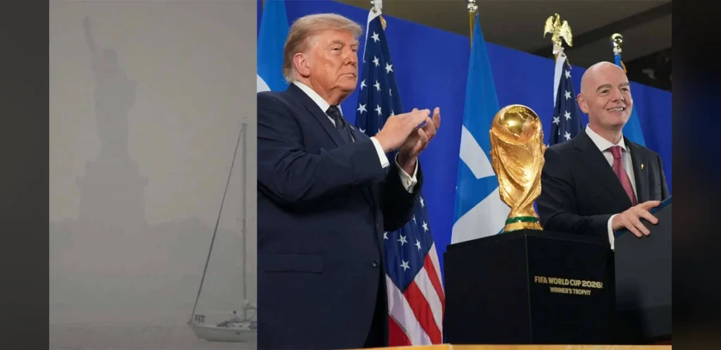 Trump Holds Canada Responsible for Wildfire Smoke Ahead of World Cup Final