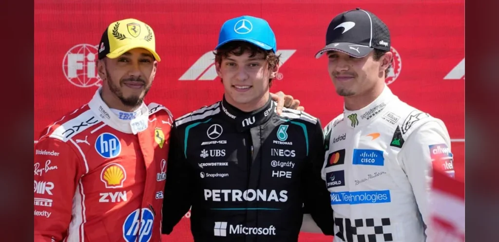 F1: Mercedes Driver Kimi Antonelli Beats Lewis Hamilton in British Grand Prix Sprint