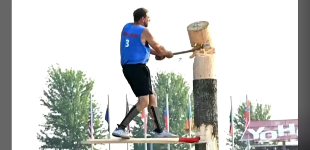 Lumberjacks and lumberjills compete in annual world championships
