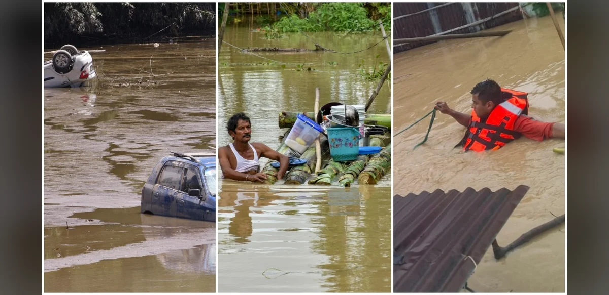 Assam Flood Death Toll Reaches 78 as Over 300,000 People Stay Affected