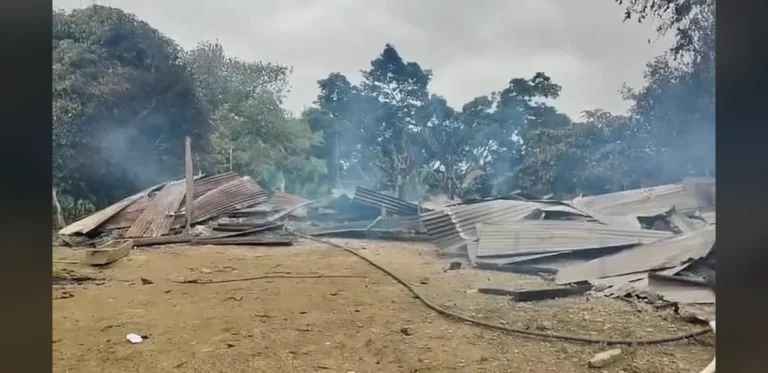 Kuki village set ablaze in Manipur’s Noney district during early morning assault
