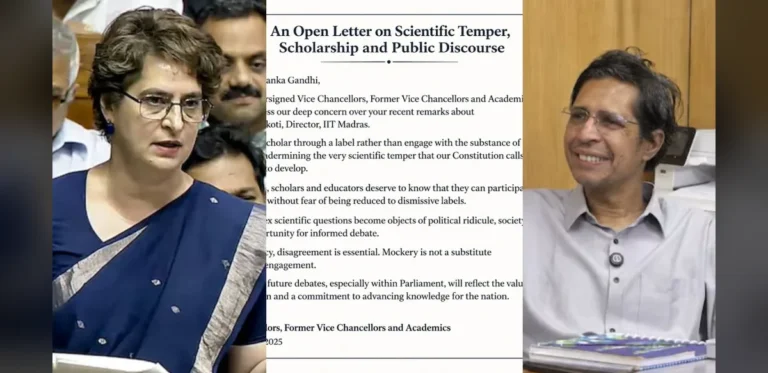 Academics Back IIT Madras Director Following Parliamentary Remarks
