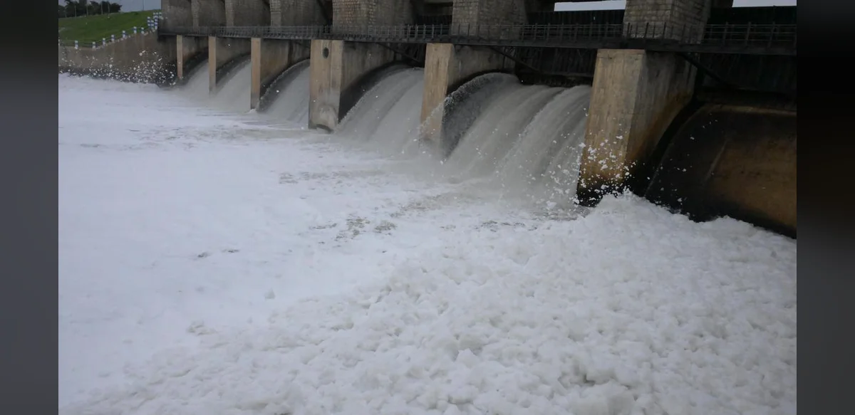 Farmers Seek Action on Toxic Foam at Kelavarapalli Dam