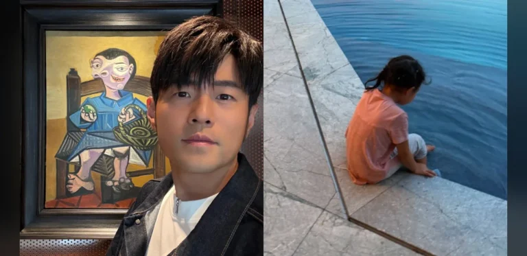 Jay Chou Becomes Canvas for Daughter’s Makeup Attempt
