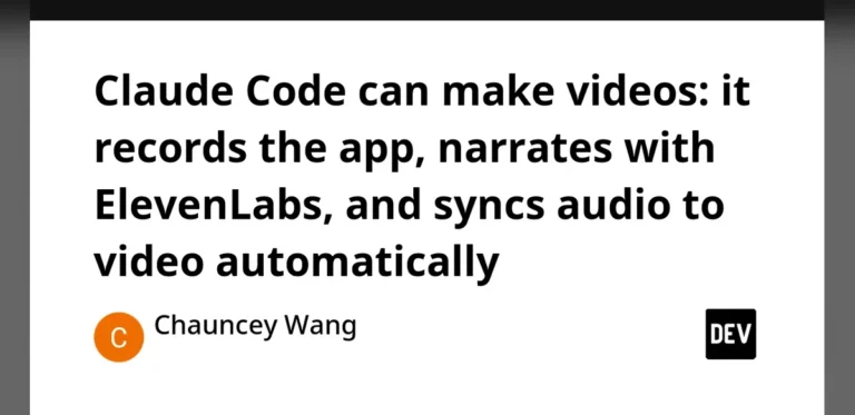 AI Coding Agent Automates Full Video Production Workflow