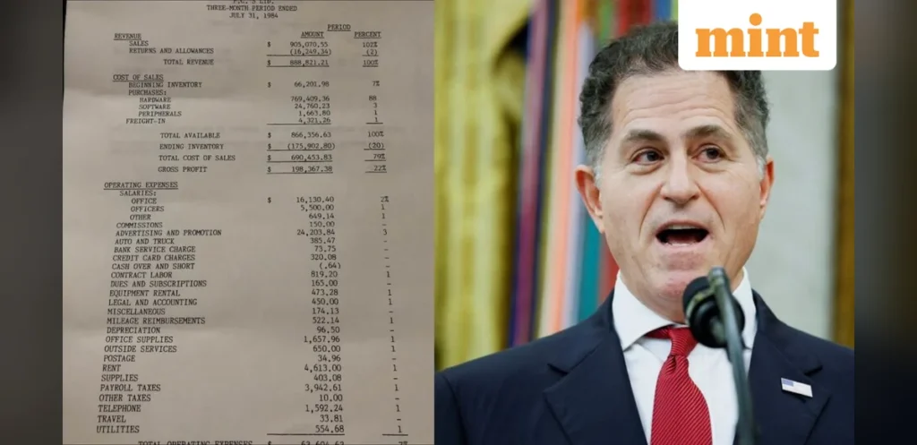 Dell Founder Shares One-Page Earnings Report That Convinced Parents to Support His College Exit