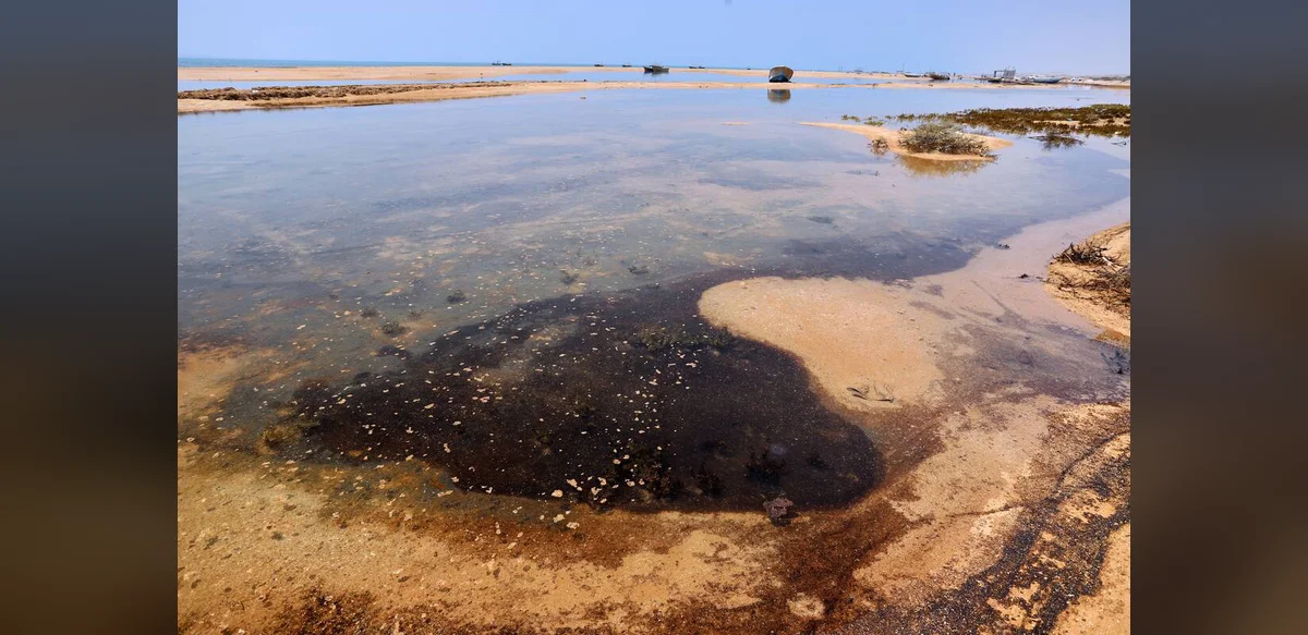 Iran Works to Clean Oil Spill off Qeshm Island in Strait of Hormuz