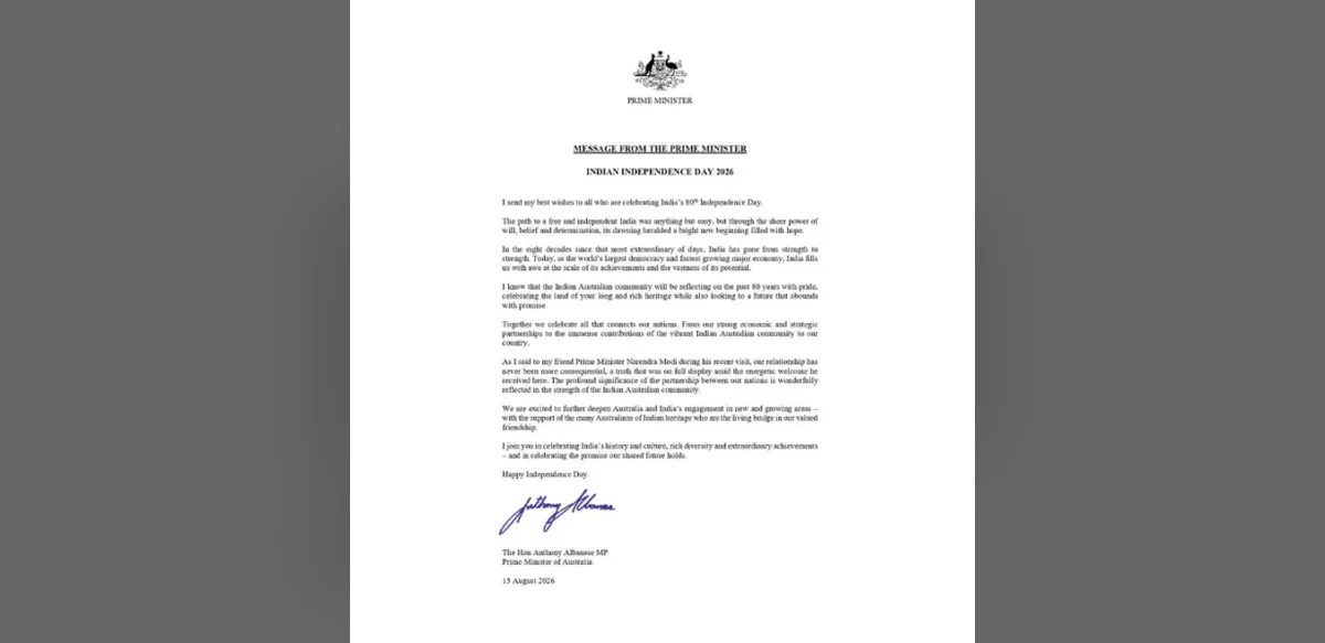 Albanese Highlights Indian-Australian Community Role at Modi Gathering