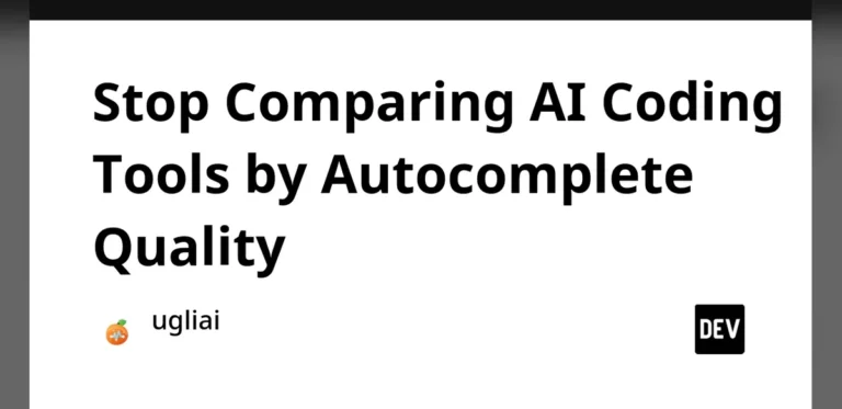 Stop Comparing AI Coding Tools by Autocomplete Quality