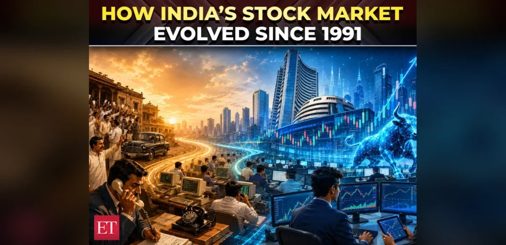 Indian Stock Market Growth Since 1991: Sensex Advances From 1,000 to Over 86,000