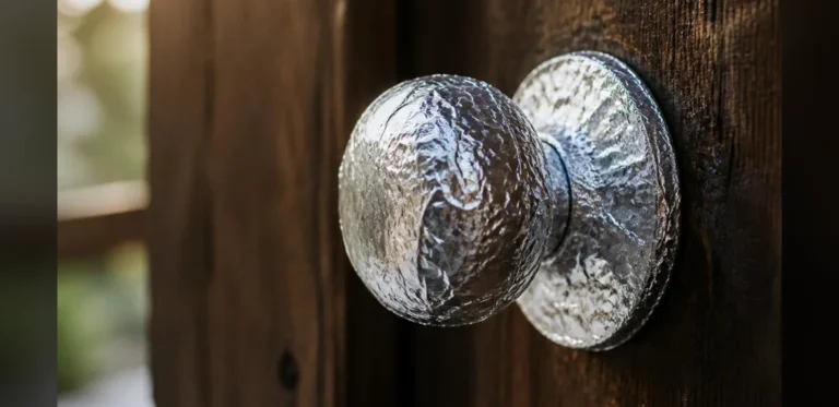 Aluminum Foil Protects Doorknobs From Paint Damage