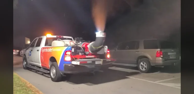 These Trucks Exist Solely to Spray Mosquitoes With Giant Foggers