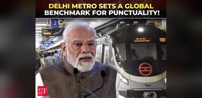 PM Modi compares the Delhi Metro with the metro systems in New York, Hong Kong, and Paris