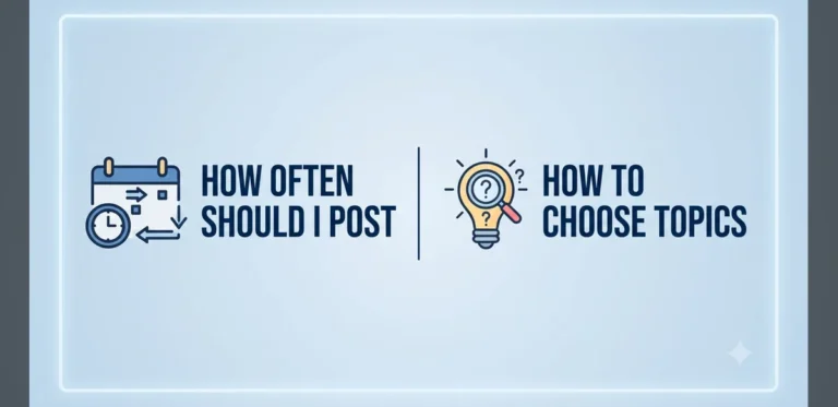 Guidance on Content Posting Schedules and Topic Selection