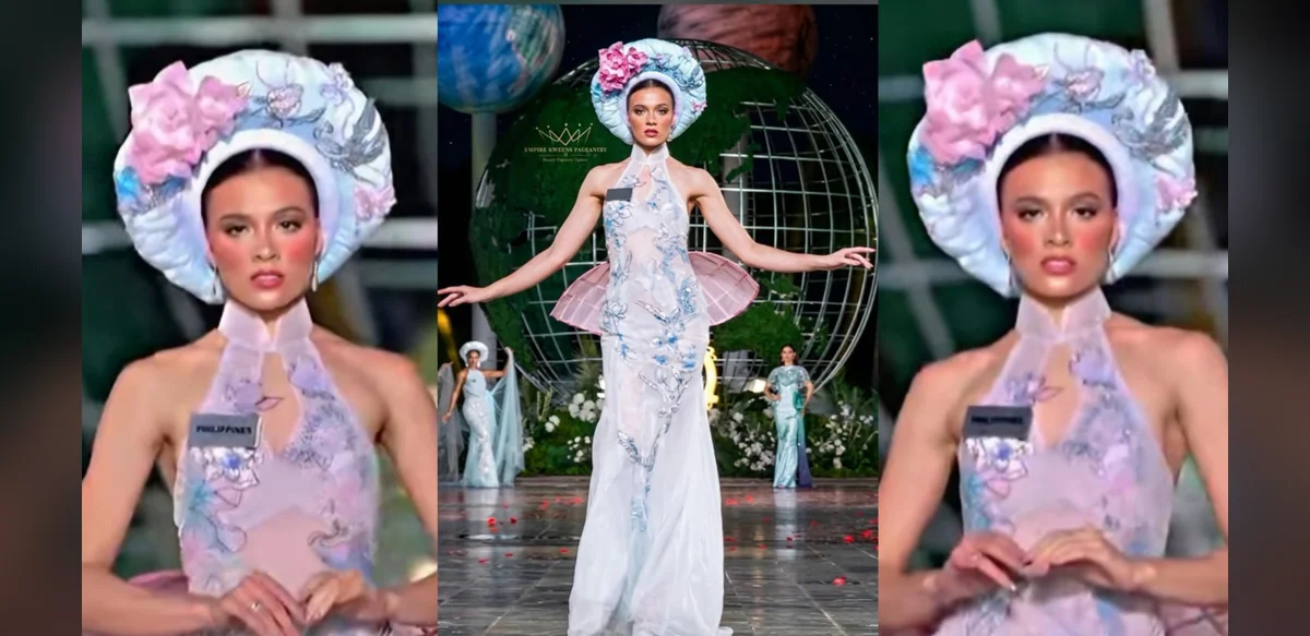 Philippine Miss World Representative Continues Appearance Despite Footwear Issue at Modeling Event