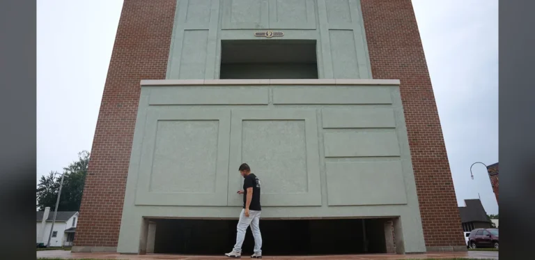 Three-Story Hoosier Cabinet Replica Unveiled in Northern Indiana Town