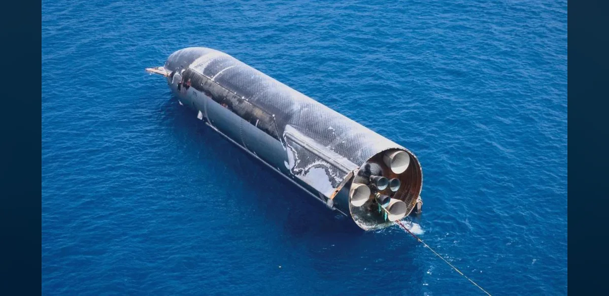 SpaceX Retrieves Rocket Following Descent Into Indian Ocean