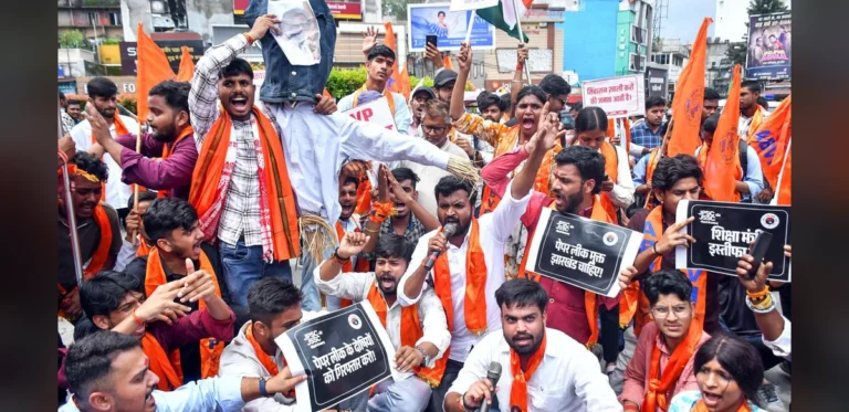 ABVP Protesters Clash with Police Near Jharkhand Chief Minister’s Residence, Several Detained