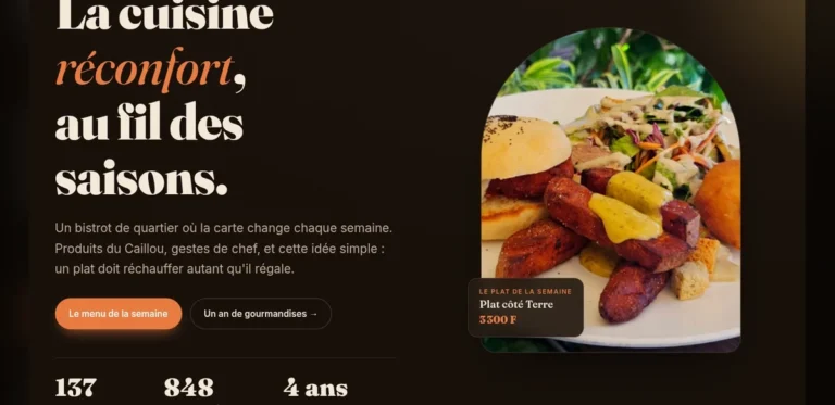Developer Creates Landing Page Drawing From Historical Restaurant Menus