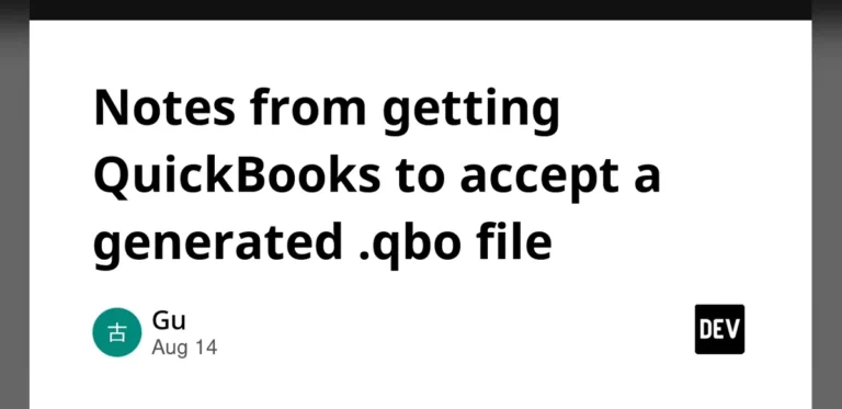 Developers Work to Ensure Compatibility of Generated QBO Files with QuickBooks Software