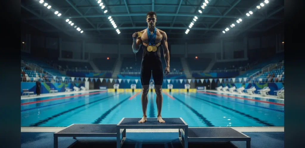 Competitor Earns Gold and Silver on Opening Day of Regional Swimming Meet