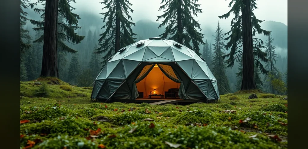 Self-Powered Tent Converts Rain, Wind, and Movement into Electricity