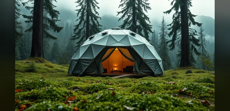 Self-Powered Tent Converts Rain, Wind, and Movement into Electricity