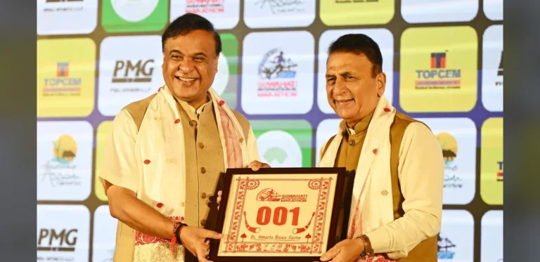 Assam Chief Minister and Sunil Gavaskar Inaugurate Guwahati International Marathon