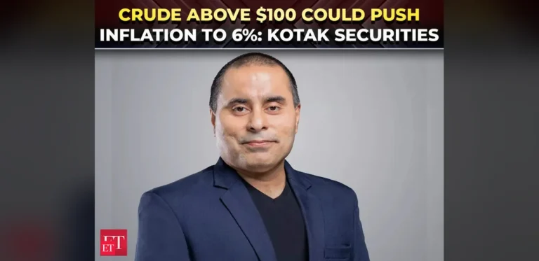 Crude above $100 could push inflation to 6%; RBI may hike rates 50 bps: Kotak Securities