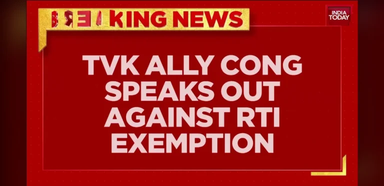 Dispute Emerges in Tamil Nadu Over RTI Exemption as Allies Urge Reversal