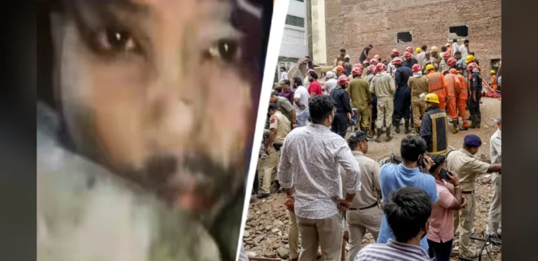 Trapped Student Sends SOS Video Call from Under Collapsed PG Hostel in Delhi