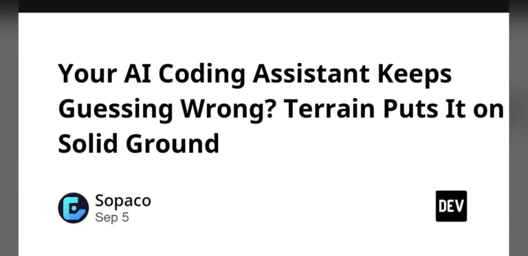 Your AI Coding Assistant Keeps Guessing Wrong? Terrain Puts It on Solid Ground