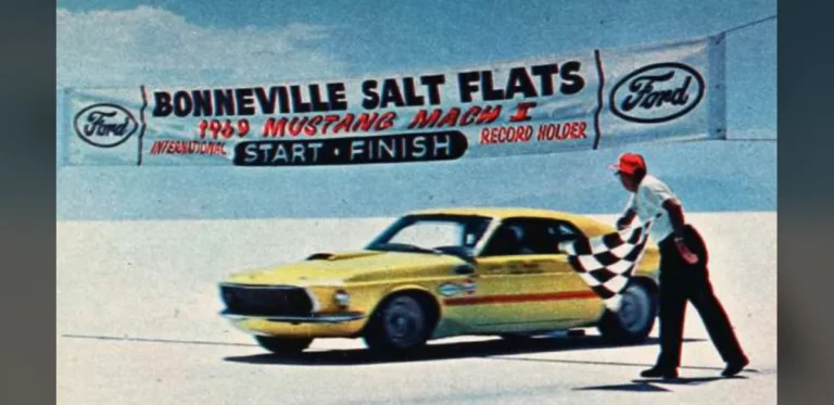Driver Sets Multiple Speed Records Using Mustang Mach 1 Vehicles at Bonneville Salt Flats