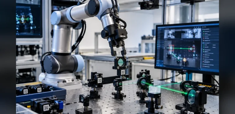 MIT robot builds working laser cavity in 50 maneuvers under 30 minutes, self-corrects after disruption