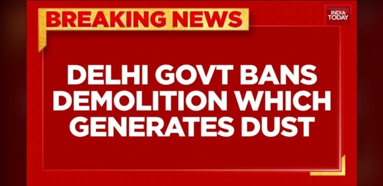 Delhi Enacts Pollution Control Steps With Construction Halt and Remote Work Guidelines