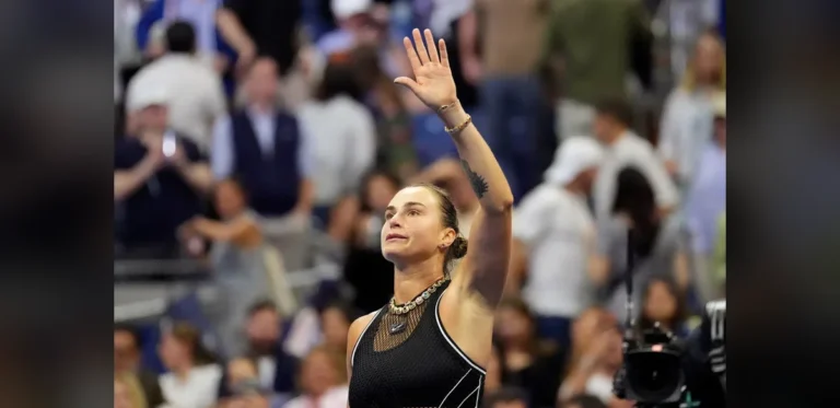 Defending Champion Addresses Questions on Off-Court Activities After Straight-Sets Victory