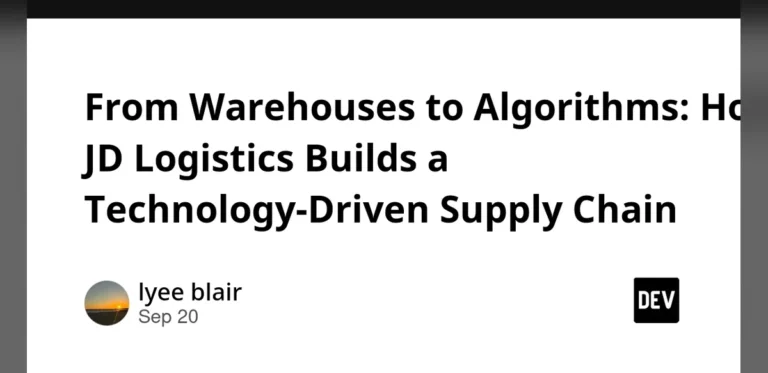 From Warehouses to Algorithms: How JD Logistics Builds a Technology-Driven Supply Chain