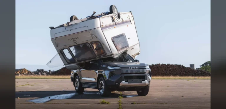 Toyota Recreates Iconic Top Gear Challenge Using Electric Hilux Pickup