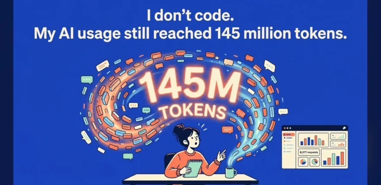 Non-Programmer Records 145 Million Tokens in AI Tool Usage
