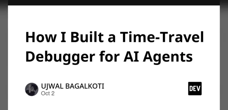 Engineer Develops Time-Travel Debugger for AI Agents